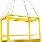 Crane Man Riding Cage