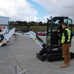 Picture 1 – (l to r) Anton Savage and William Cuddy on Bobcat Challenge