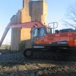 Doosan excavator helps save castle