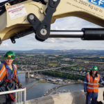 Customised cranes fly high on Crossing project