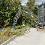 Compact excavator shows touch of glass in Alloa
