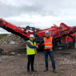 Screen star: new 883+ for Oakbank Finlay Scotland's Euan Fairweather with Oakbank plant manager Kris Dickie