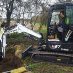 Mini excavator helps deliver eco-friendly homes