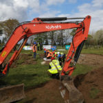 Mini excavator supports World War II crash site dig