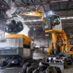 Liebherr machine drafted in for tyre recycling application