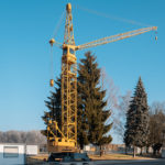 Historic Liebherr tower crane restored to former glory
