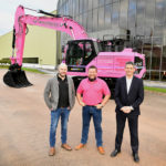 Pink excavator to raise money for charity