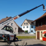 Rotary telehandler has wood business on a high
