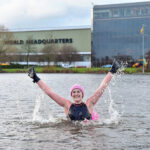 JCB employee makes a splash in gruelling charity challenge