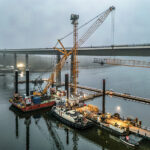 18 Liebherr cranes utilised on landmark German bridge project Liebherr cranes at German bridge project