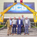 First ever JCB apprentices reunite for diamond anniversary Lord Bamford pictured with l-r Nigel Heinich, Keith Hepden, Mick Higgs and Chris Carnwell