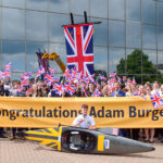 JCB-sponsored athlete earns rousing homecoming after Olympics heroics Adam Burgess at JCB