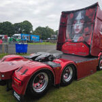 Advance Construction drives off with 65-tonne model at Truckfest Scotland Advance Truckfest