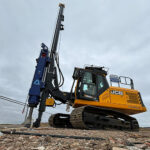 Akela Ground Engineering invests in new piling rigs Akela's JCB-JX piling rigs, fitted with BSP hydraulically accelerated hammers