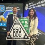 CESAR security scheme surpasses 650,000 installations Steven Mulholland CEO CPA (Construction Plant Hire Association) and Beth Abbott Marketing and Communications Manager CEA (Construction Equipment Association) celebrates CESAR's 650,000th registration landmark.