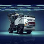 Hyundai to show off new models and future tech at bauma 2025 Hyundai HW155H hydrogen fuel cell-powered wheeled excavator concept