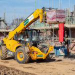 AI HFR cameras on telehandlers boost housebuilding site safety Dandara telehandlers with AI Human Form Recognition (HFR) tech