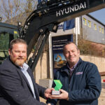 North west business picks up top Hyundai dealer accolade Anthony Hogben presenting HES Enterprises’ MD Andrew Shaw with the dealer award