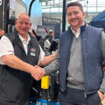 Flannery becomes first plant hire firm to back Xwatch MK2 Dan Leaney and Patrick Flannery shook hands on the deal at bauma 2025