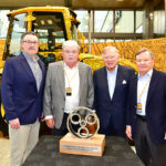 JCB Drivetrain Systems marks major anniversary L-R: Sellick Equipment president Colin Sellick; co-founder Howard Sellick; JCB chairman Anthony Bamford; and Sellick Equipment co-founder David Sellick