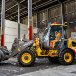 Electric loader helps recycling facility meet sustainability goals Electric wheel loader at recycling facility