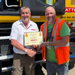 Quattro Plant sets the Gold standard with Network Rail initiative John Murphy being presented with the Route to Gold award