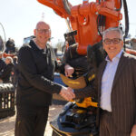 engcon signs deal with Hitachi to increase tiltrotator usage in Europe Krister Blomgren, CEO engcon and Francesco Quaranta, HCME President and CEO