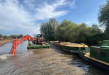 New images aim to inspire next generation of waterways engineers Construction equipment working on waterways network