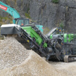 EvoQuip adds to compact jaw crushing portfolio Compact jaw crusher on quarry site