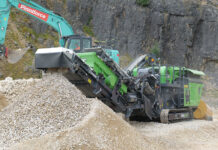 EvoQuip adds to compact jaw crushing portfolio Compact jaw crusher on quarry site