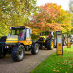 JCB and Lord Bamford celebrate 80th birthdays in style! JCB cavalcade procession