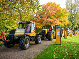 JCB and Lord Bamford celebrate 80th birthdays in style! JCB cavalcade procession