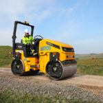 McFadyen on a roll with landmark Scottish compaction equipment purchase Tandem roller carrying out road maintenance work