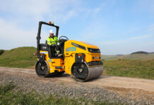 McFadyen on a roll with landmark Scottish compaction equipment purchase Tandem roller carrying out road maintenance work