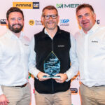 Kubota UK earns award recognition for retrofit kit L-R: Martin Norry (sales manager construction division); Rob White (construction division manager); Gordon Smith (product manager)