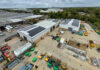 Sunbelt Rentals ramps up depot decarbonisation initiative Construction depot with solar panels on roof