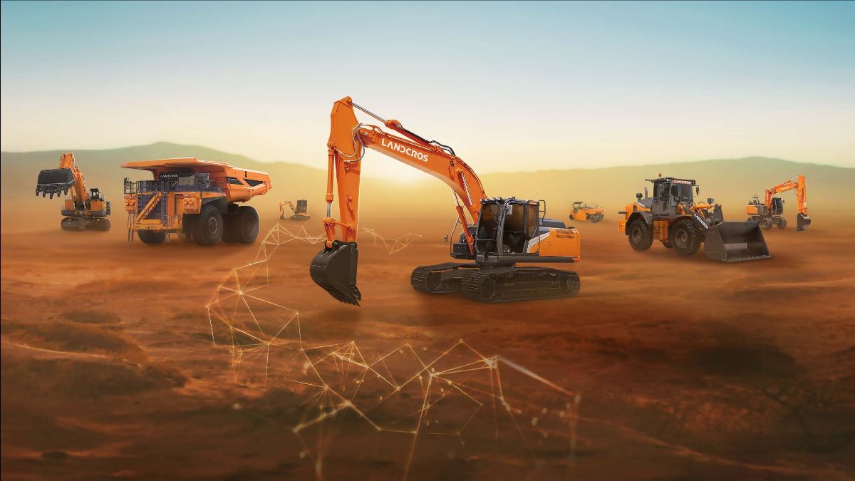 Hitachi rebrands as LANDCROS. Machinery shows new branding