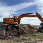 Develon’s Series 9 diggers now fully compatible with Trimble Earthworks 3D systems Develon excavator with Trimble 3D System