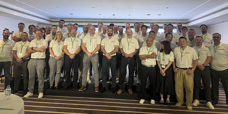 Group photo of EvoQuip Dubai conference