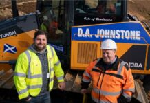 DA Johnstone takes first Hyundai dozer for Scottish wind farm project
