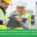 CITB members offered 70% discount on carbon literacy training Poster promoting carbon literacy training discount