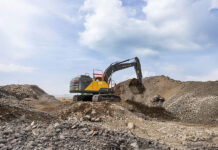 Volvo chooses Eskilstuna as location for new crawler excavator assembly plant Volvo excavator on construction site