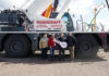 Hire firm welcomes Liebherr’s largest rough terrain crane to the UK Handover of Liebherr's largest rough terrain crane