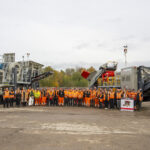 Blue customers experience MAGNA range at European launch event MAGNA machines at Terex Coalville site