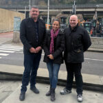CASE Construction Equipment appoints HRN as new dealer for Scotland Ian Burton, Valentina Versino, and Darren Gilmour