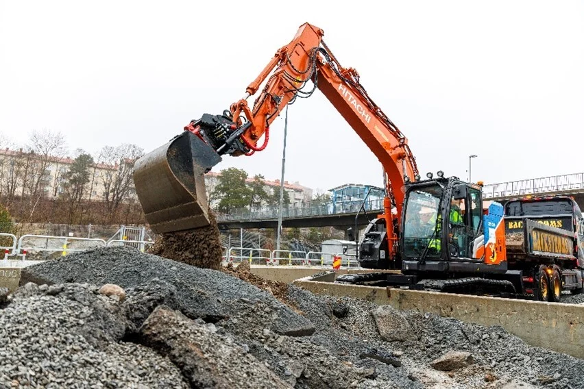 Hitachi excavator