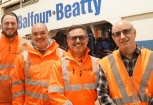 Balfour Beatty pioneers hydrogen-based engine cleaning tech to cut rail fleet emissions Balfour Beatty team
