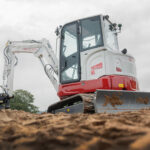 30 years of Takeuchi in the UK to be celebrated throughout 2026 Takeuchi excavator on construction site
