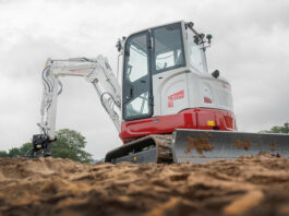 30 years of Takeuchi in the UK to be celebrated throughout 2026 Takeuchi excavator on construction site