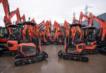 Kubota UK marks one of its largest ever single equipment deals Fleet of compact excavators